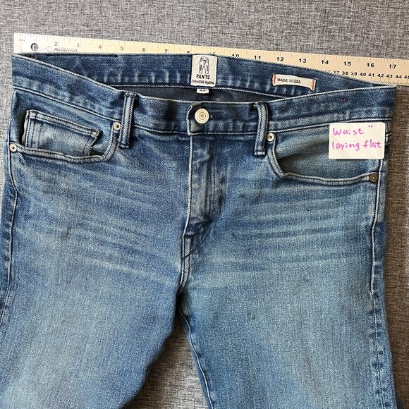 Hiroshi Kato The Pen Slim Selvedge Denim Jeans - Men's Size 33*27 - Blue - Picture 8 of 15